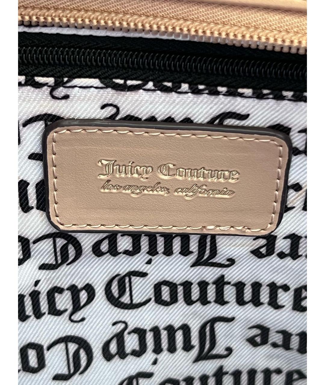 JUICY COUTURE Бежевая сумка тоут из искусственной кожи, фото 7