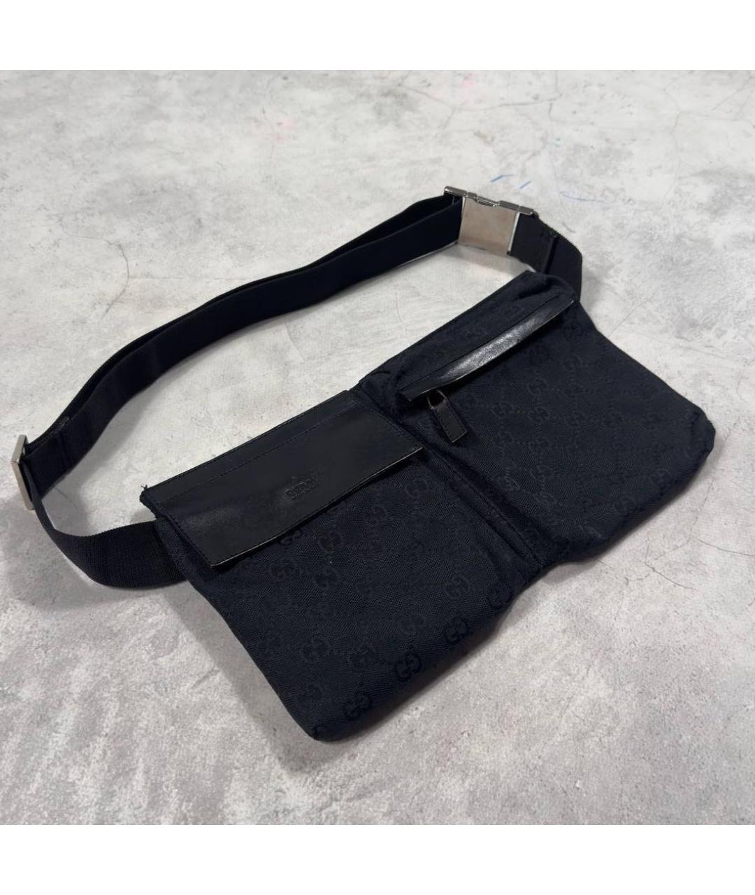 GUCCI Черная поясная сумка, фото 5
