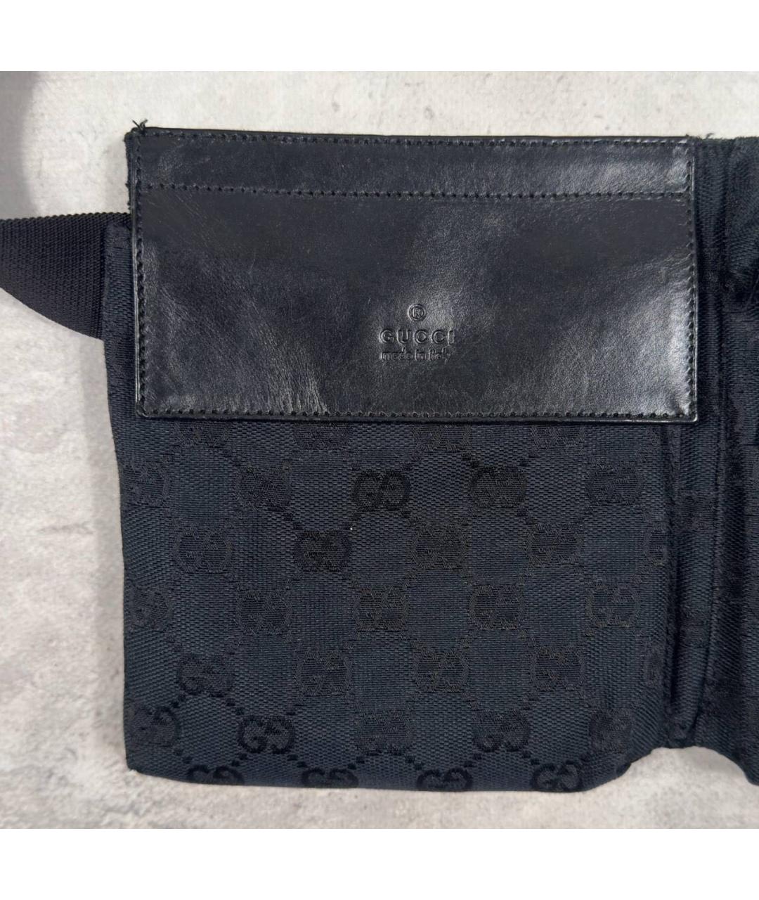 GUCCI Черная поясная сумка, фото 2