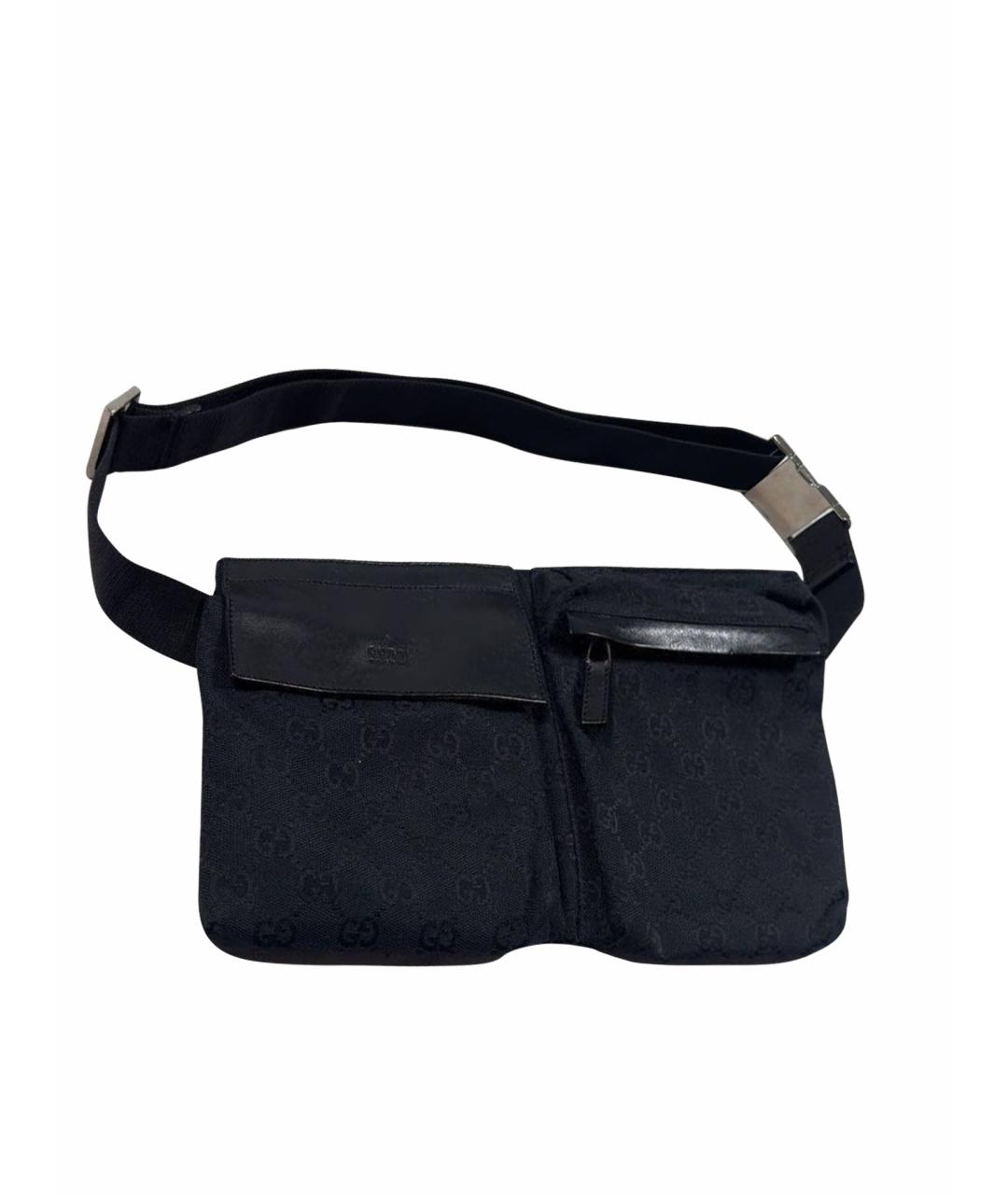GUCCI Черная поясная сумка, фото 1
