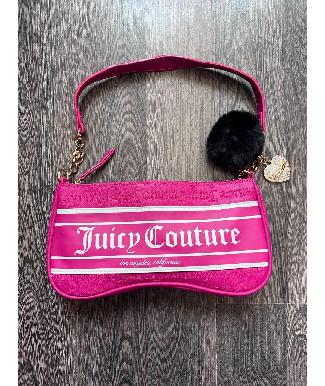 JUICY COUTURE Фуксия сумка с короткими ручками из искусственной кожи, фото 9