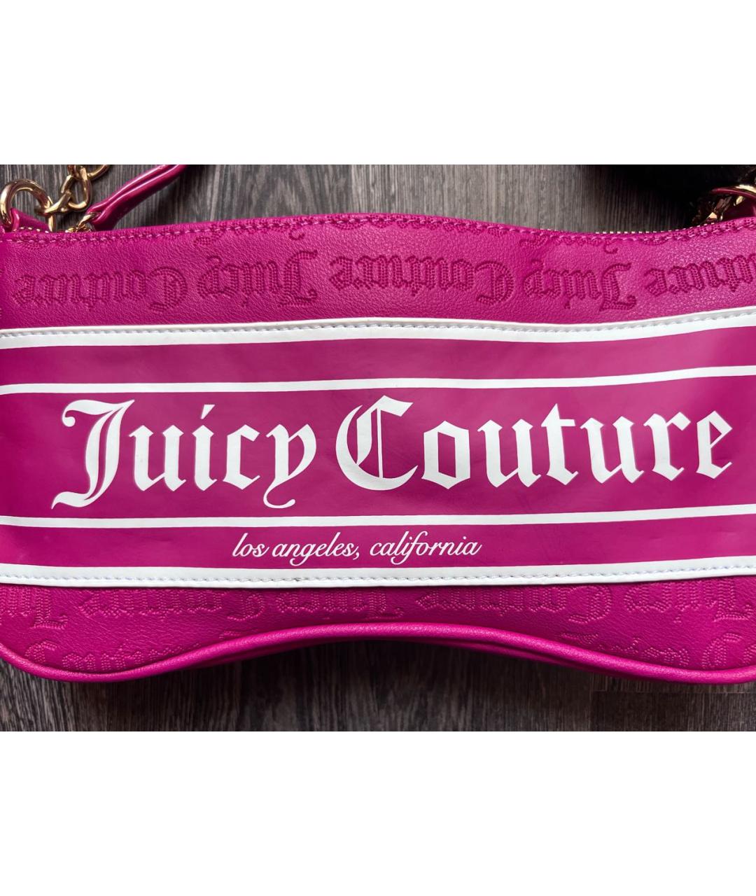 JUICY COUTURE Фуксия сумка с короткими ручками из искусственной кожи, фото 2