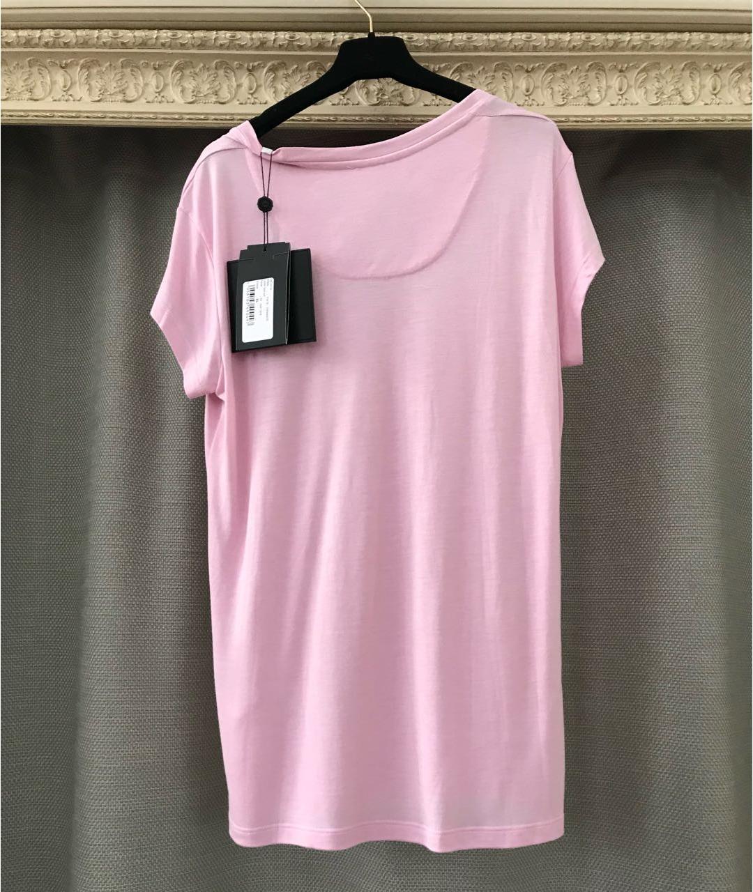 PHILIPP PLEIN Розовая хлопковая футболка, фото 8