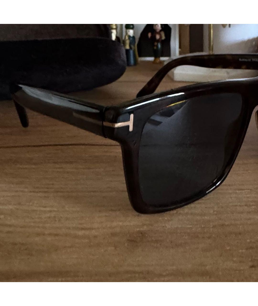 TOM FORD Коричневые пластиковые солнцезащитные очки, фото 3