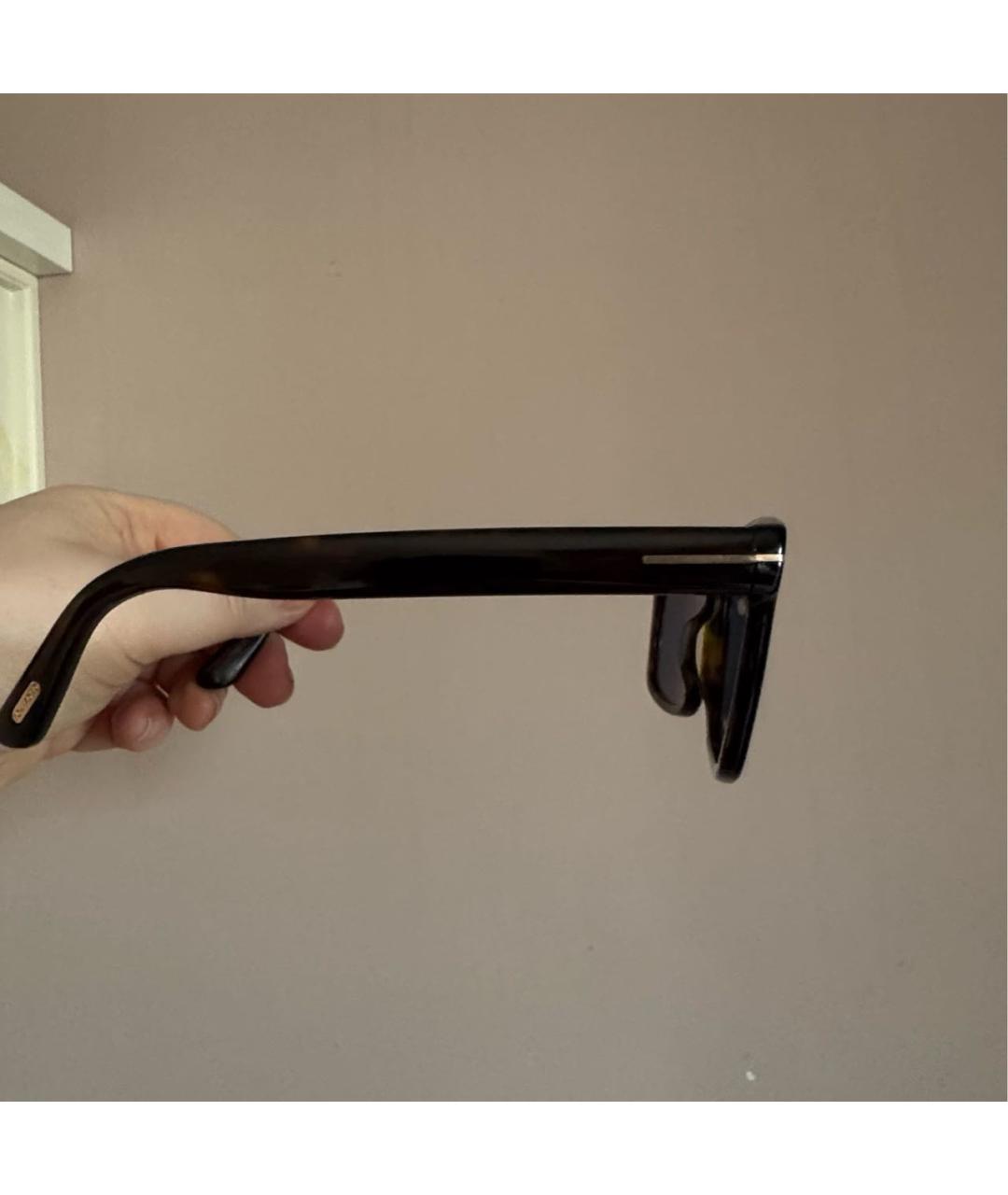 TOM FORD Коричневые пластиковые солнцезащитные очки, фото 2