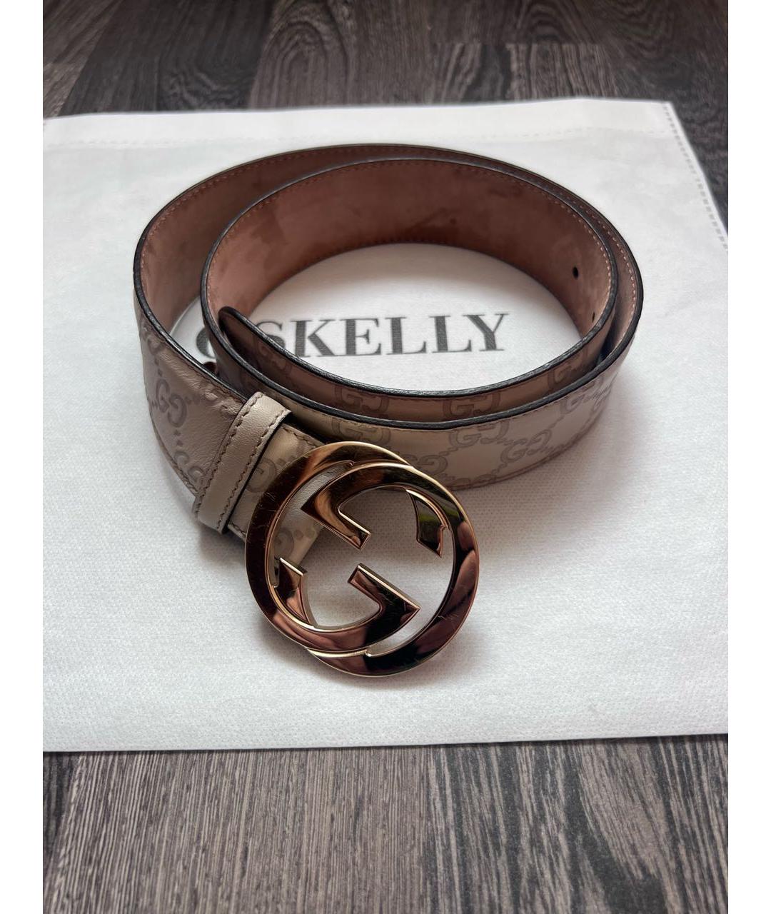 GUCCI Белый кожаный ремень, фото 8