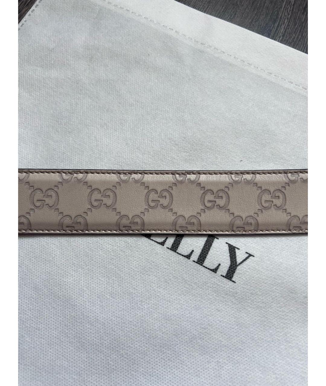 GUCCI Белый кожаный ремень, фото 4