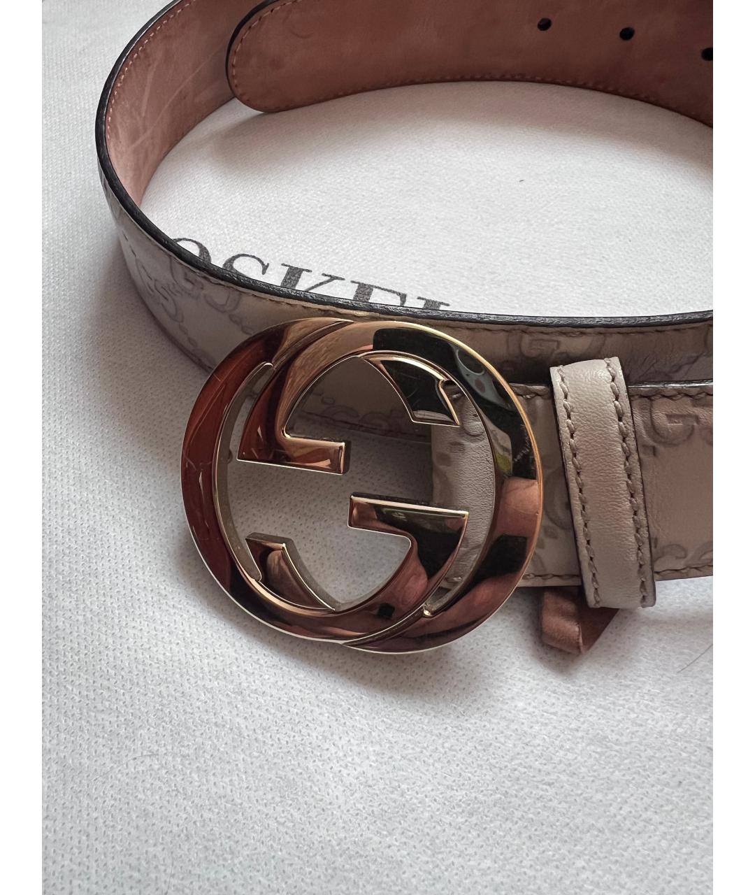 GUCCI Белый ремень, фото 3