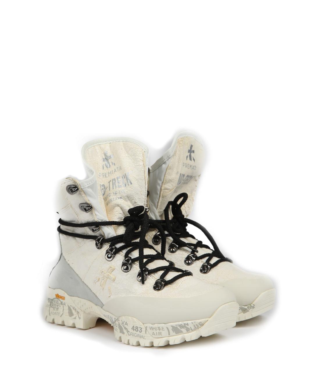 PREMIATA Белые замшевые ботинки, фото 4