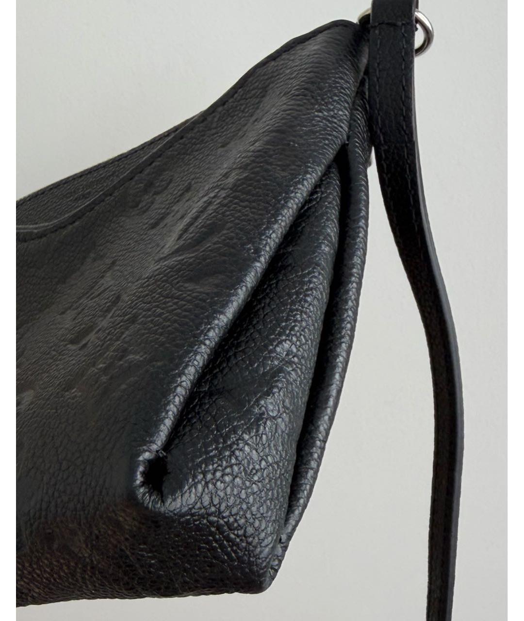 LOUIS VUITTON Черная кожаная сумка через плечо, фото 6