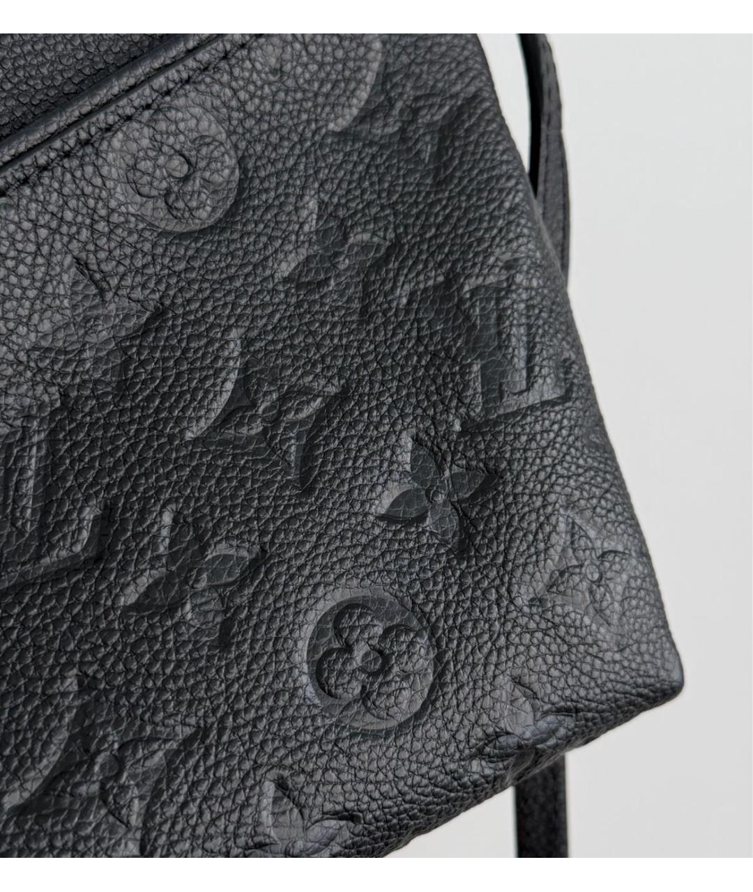 LOUIS VUITTON Черная кожаная сумка через плечо, фото 7