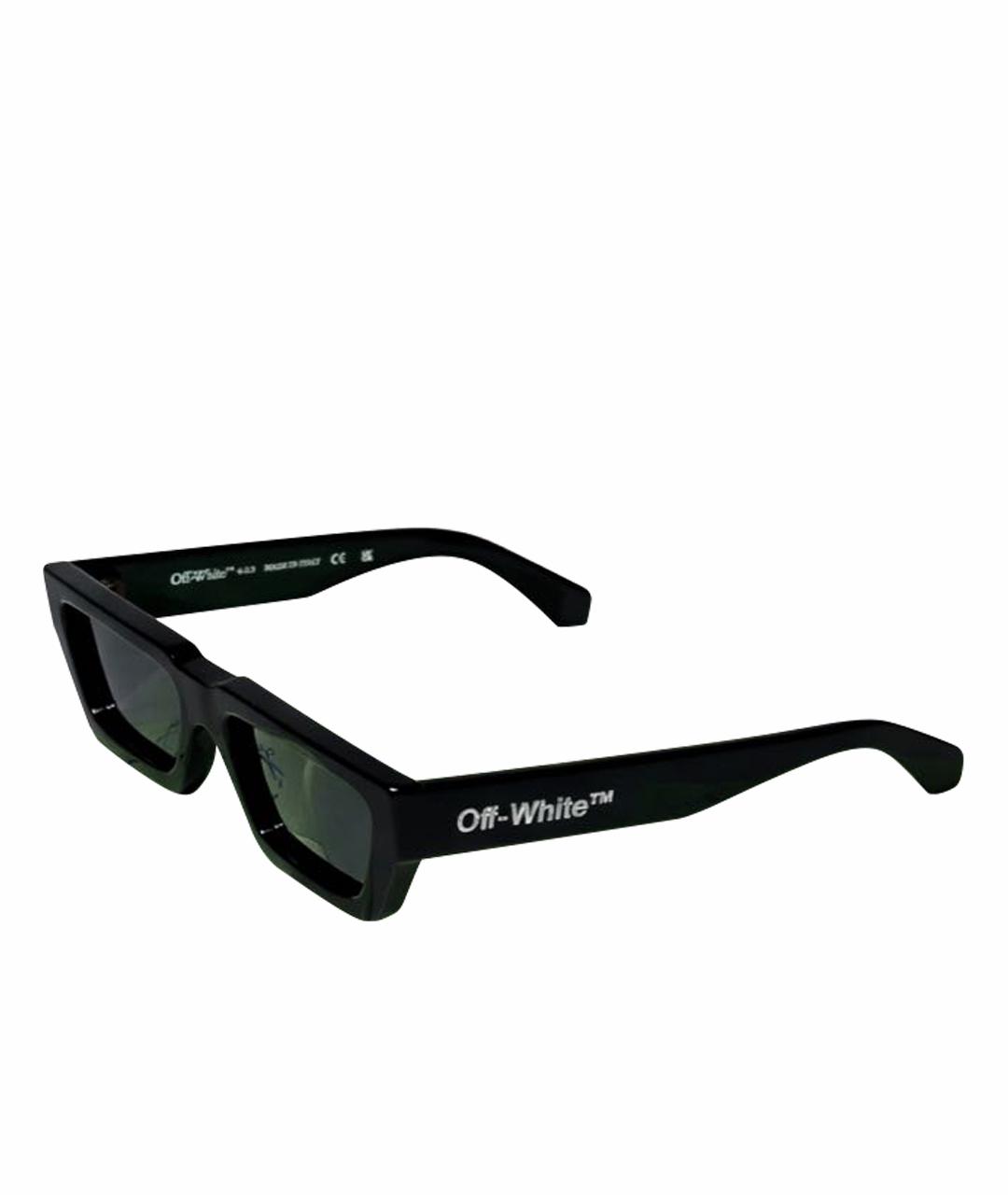 OFF-WHITE Черные пластиковые солнцезащитные очки, фото 1