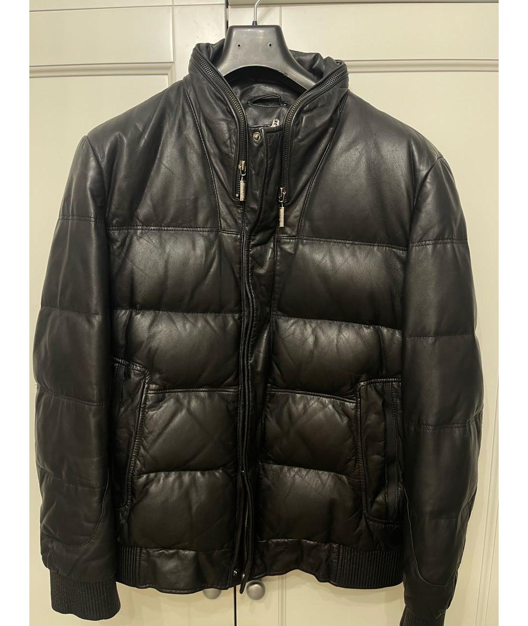 BRIONI Черная кожаная куртка, фото 3