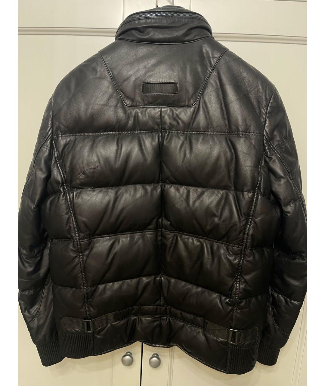 BRIONI Черная кожаная куртка, фото 2