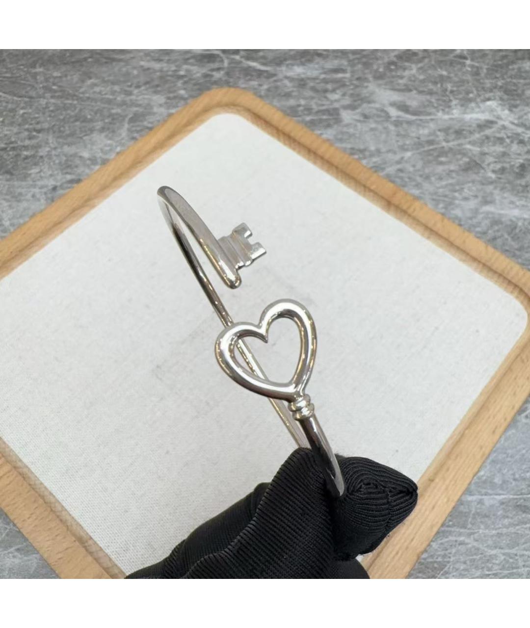 TIFFANY&CO Серебрянный браслет из белого золота, фото 5