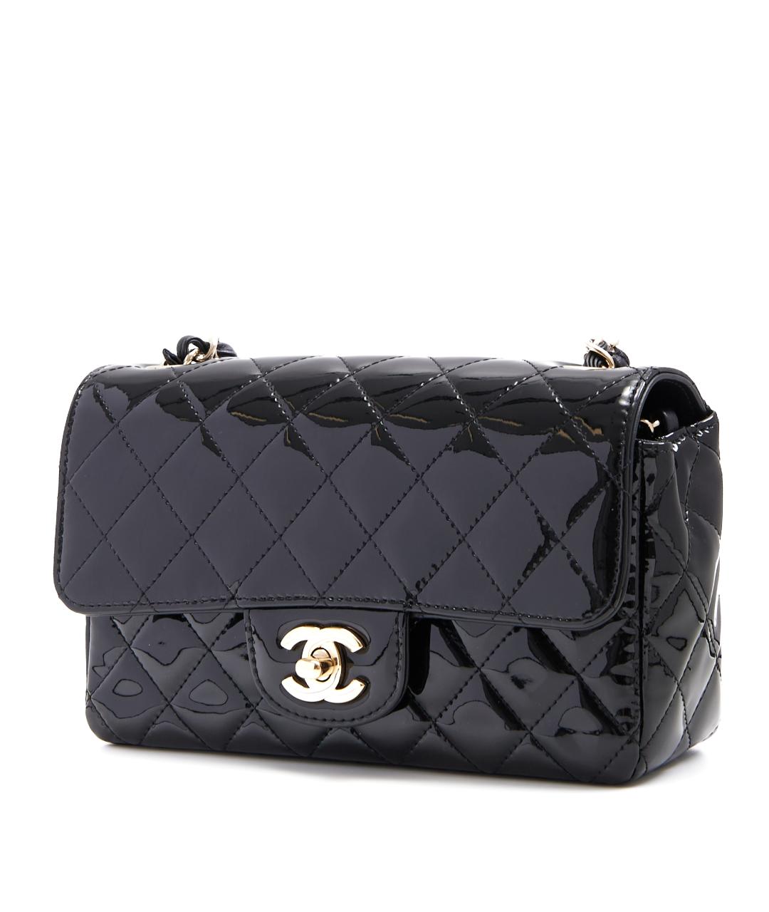 CHANEL Черная кожаная сумка через плечо, фото 2