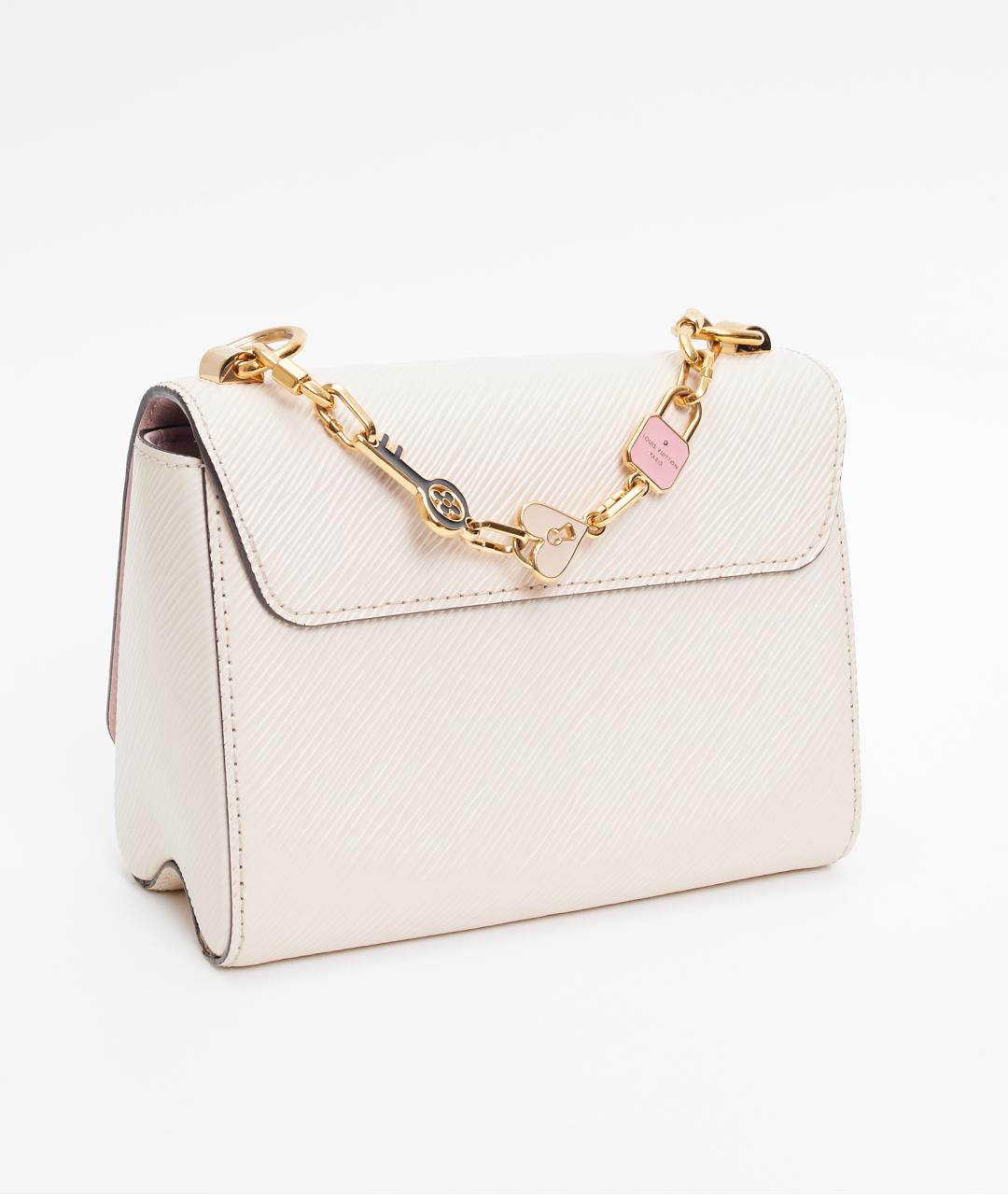 LOUIS VUITTON Бежевая кожаная сумка через плечо, фото 4