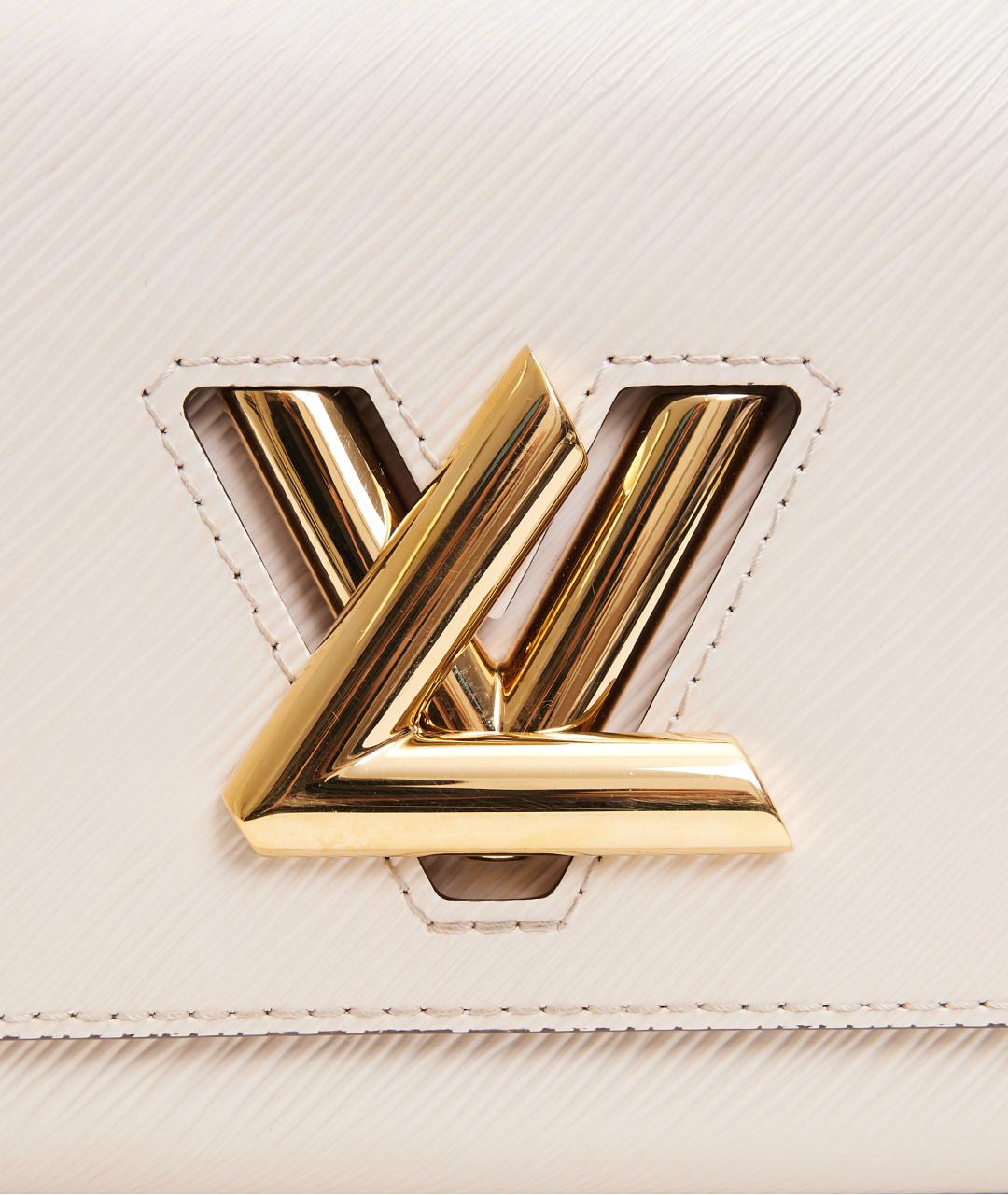 LOUIS VUITTON Бежевая кожаная сумка через плечо, фото 8