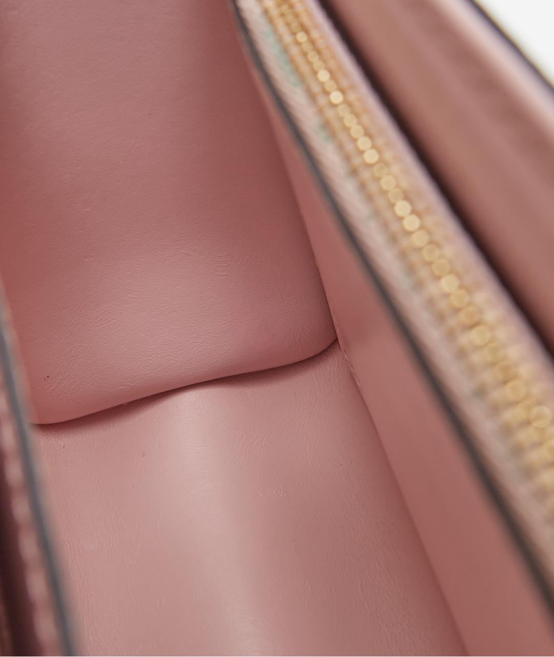 LOUIS VUITTON Бежевая кожаная сумка через плечо, фото 7