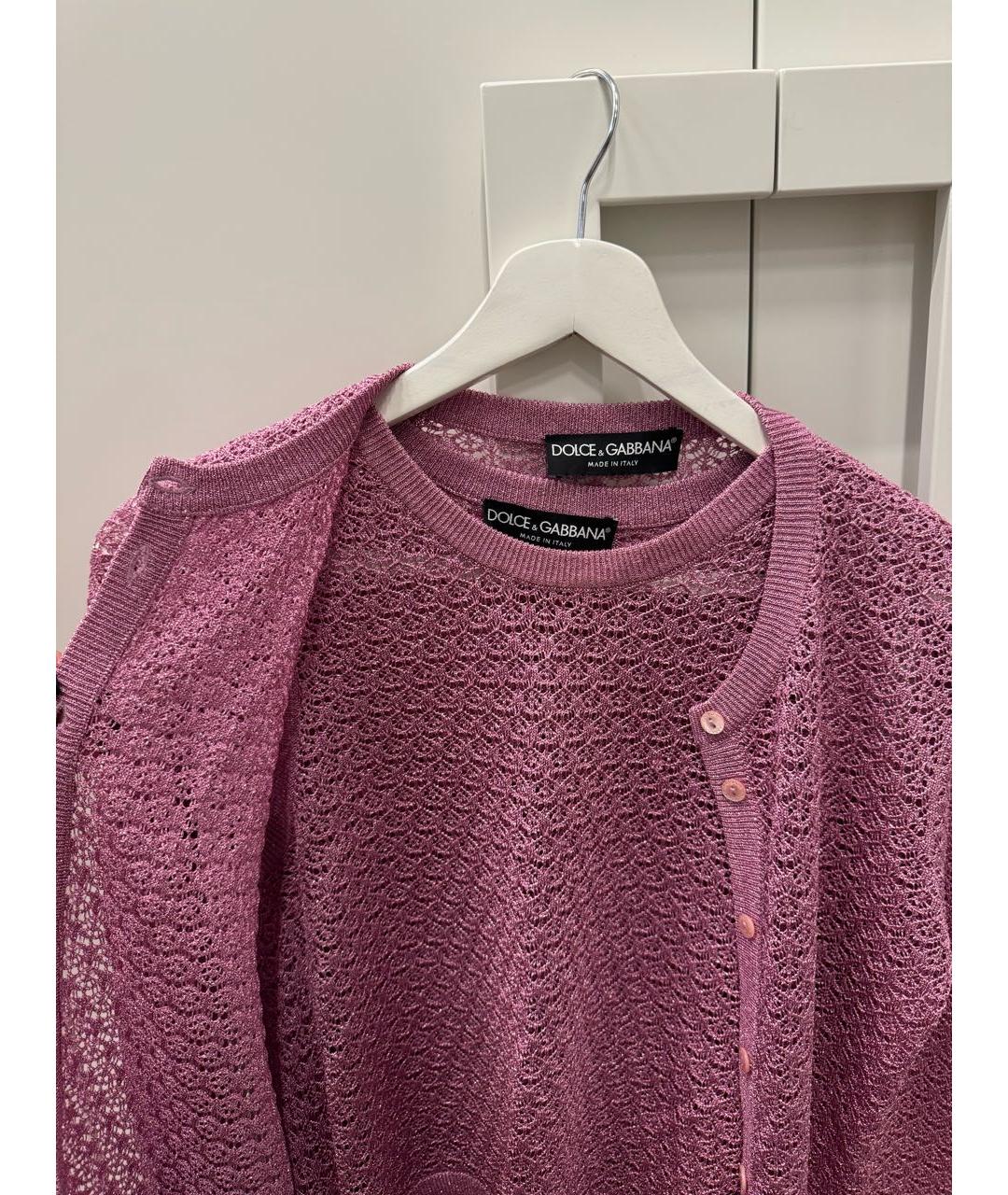 DOLCE&GABBANA Розовый вискозный жакет/пиджак, фото 4