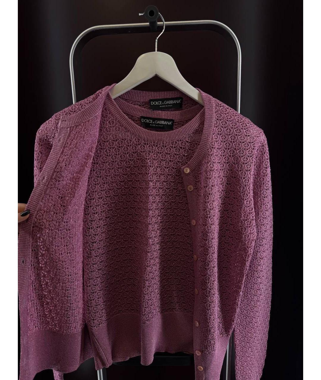 DOLCE&GABBANA Розовый вискозный жакет/пиджак, фото 2