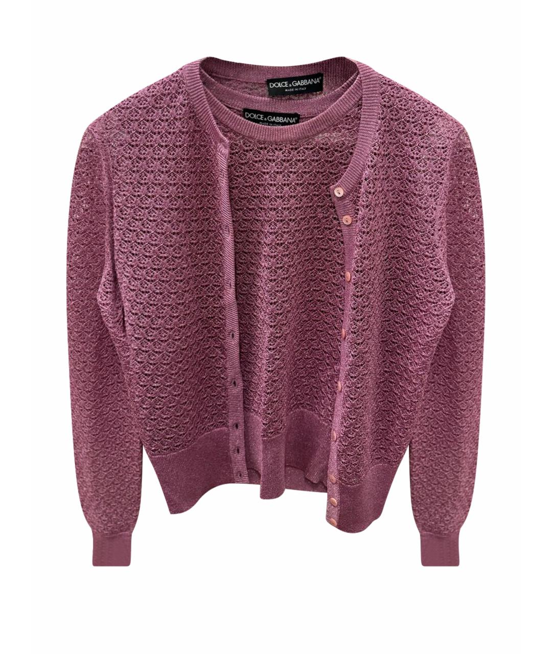 DOLCE&GABBANA Розовый вискозный жакет/пиджак, фото 1