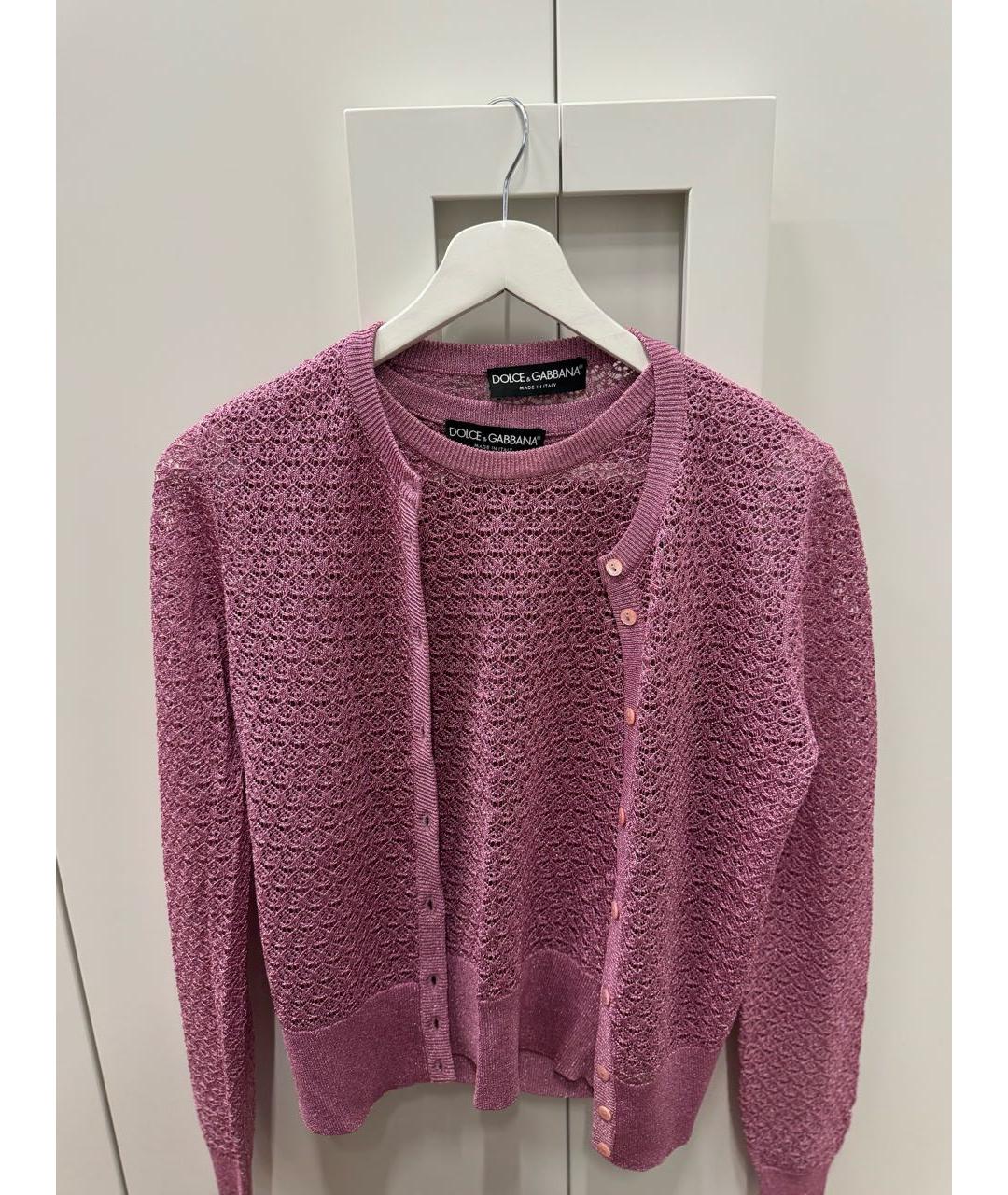 DOLCE&GABBANA Розовый вискозный жакет/пиджак, фото 5