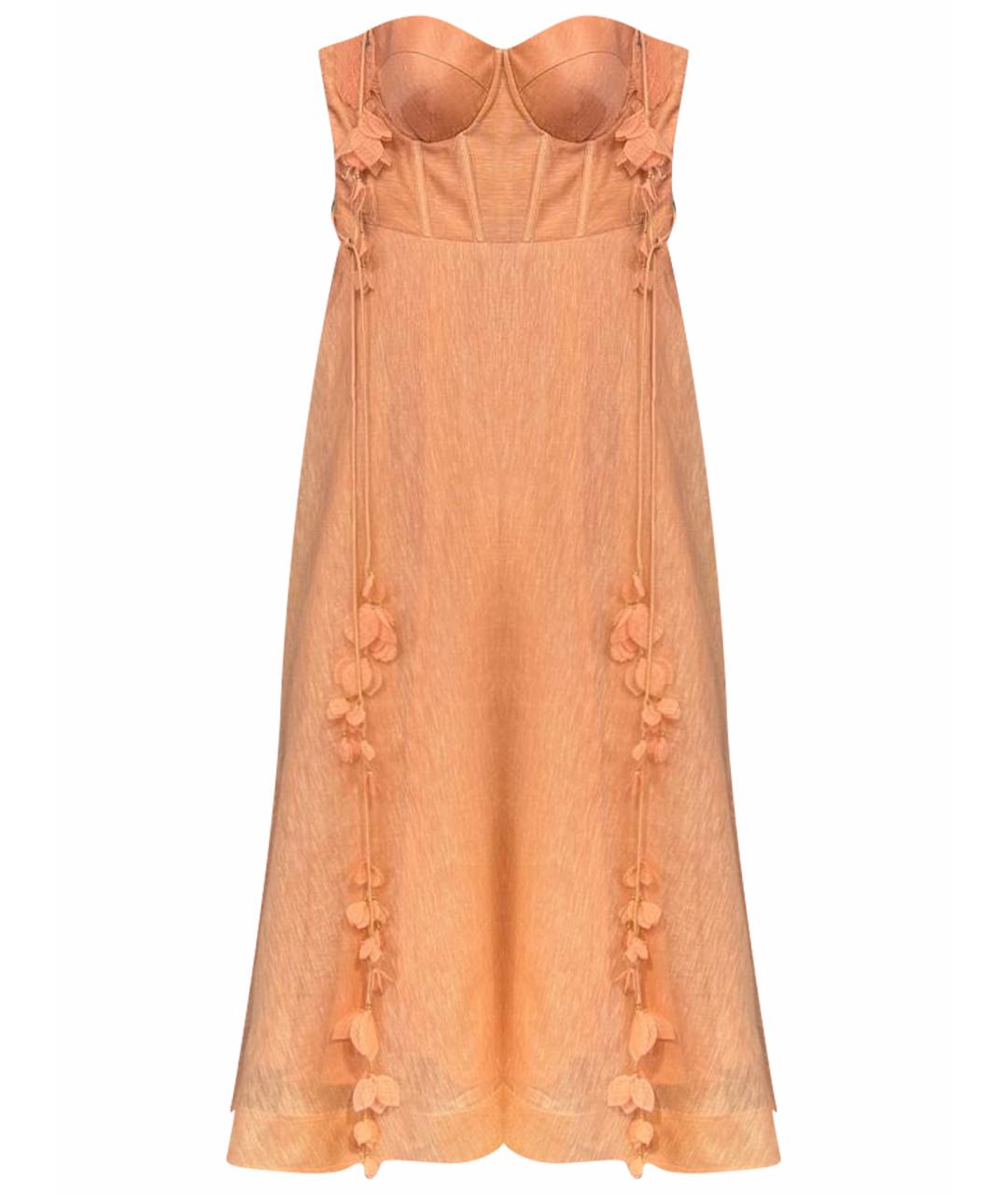 ZIMMERMANN Коралловое коктейльное платье, фото 1