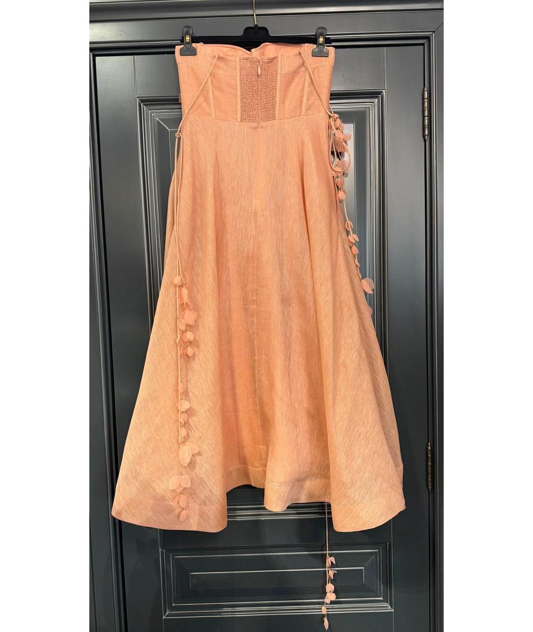 ZIMMERMANN Коралловое коктейльное платье, фото 2