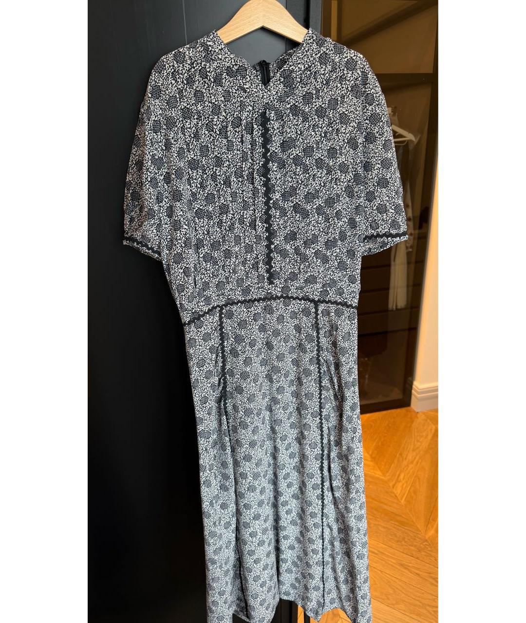 BOTTEGA VENETA Темно-синее атласное повседневное платье, фото 6