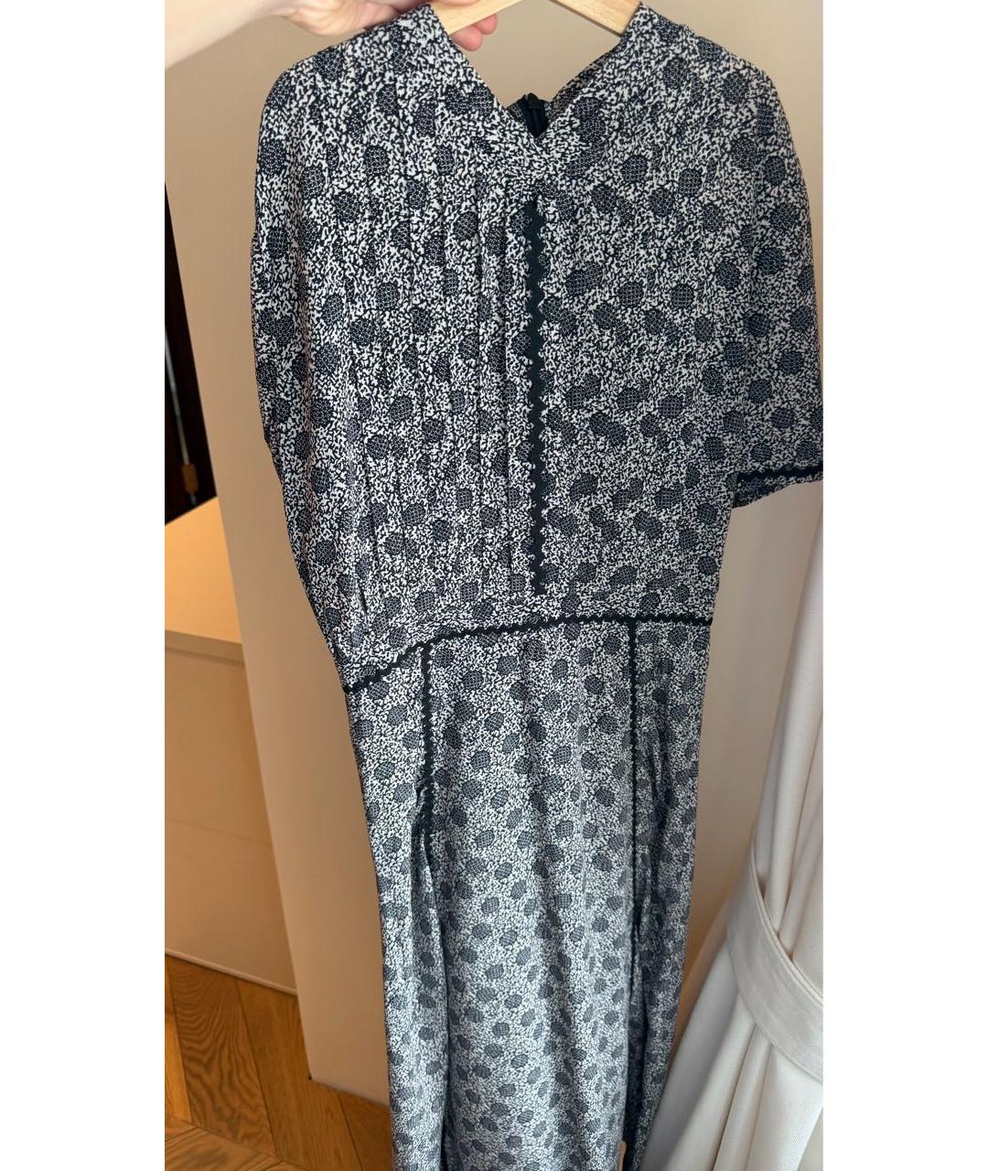 BOTTEGA VENETA Темно-синее атласное повседневное платье, фото 3