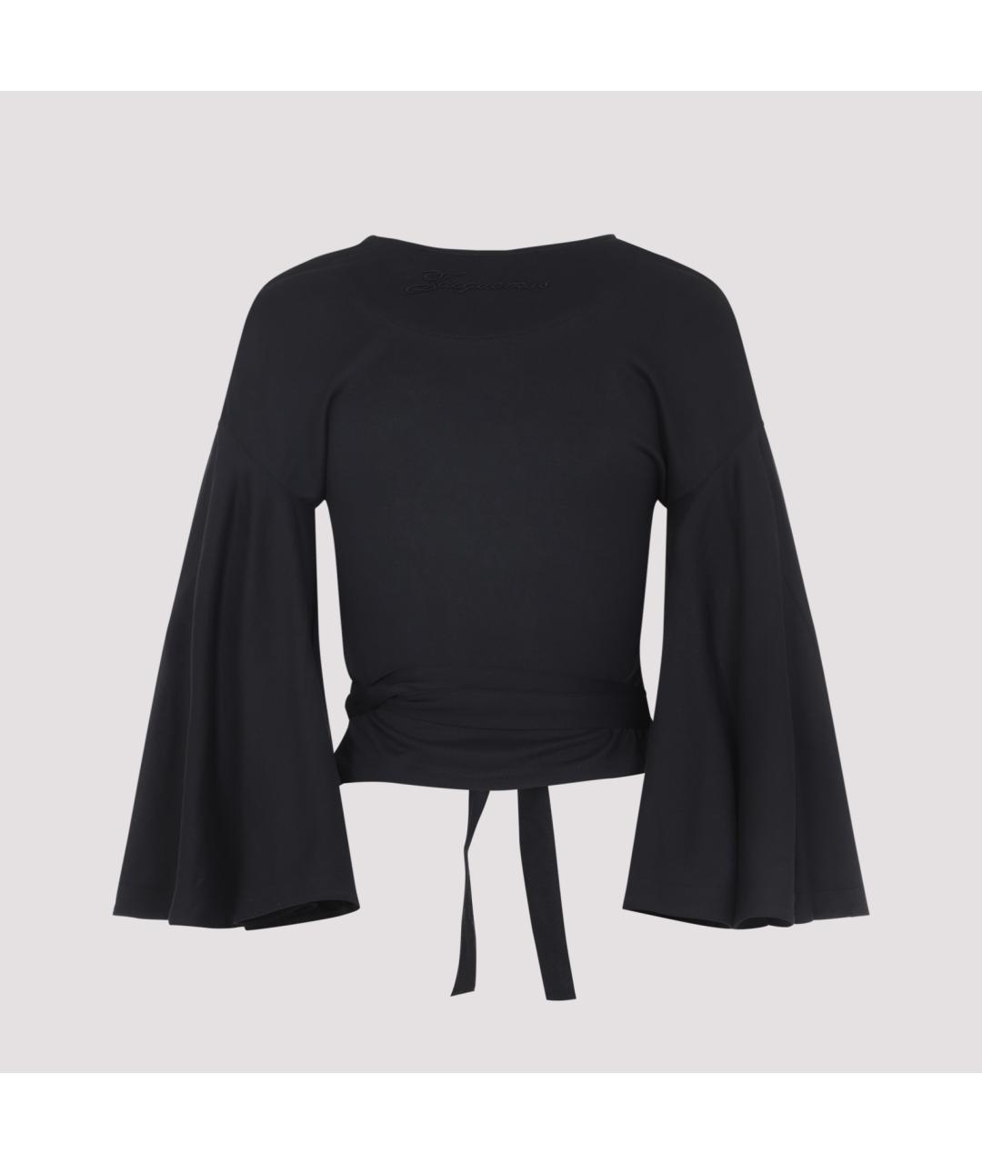 JACQUEMUS Черная полиэстеровая блузы, фото 2