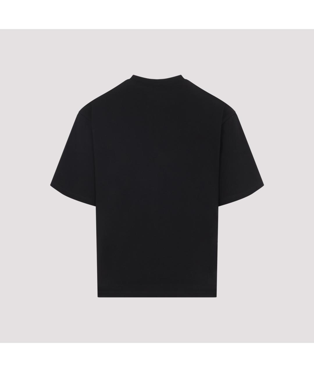 SAINT LAURENT Черная хлопковая футболка, фото 3