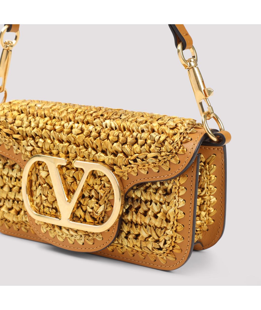 VALENTINO Бежевая кожаная сумка через плечо, фото 4