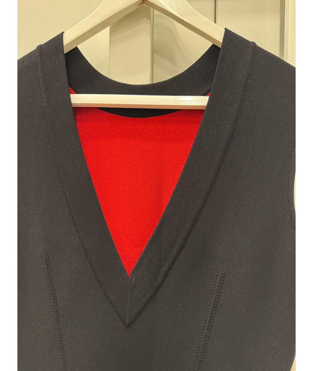 ALEXANDER MCQUEEN Черное вискозное вечернее платье, фото 4