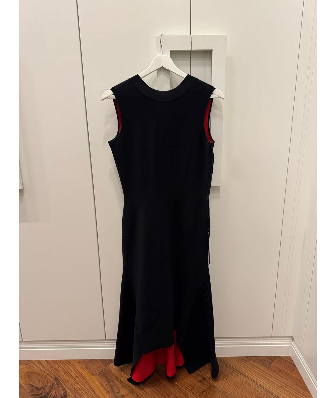 ALEXANDER MCQUEEN Черное вискозное вечернее платье, фото 2