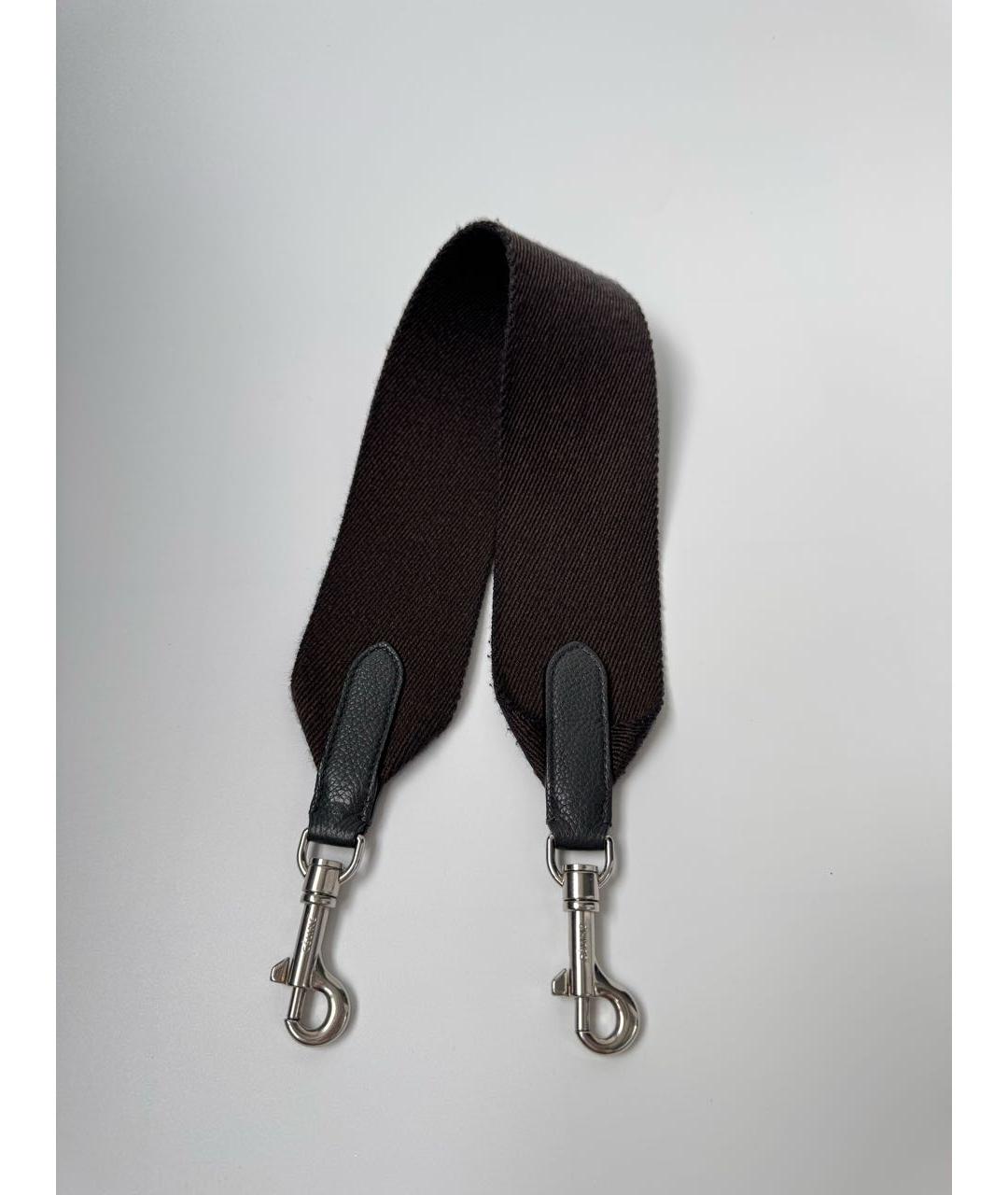 CELINE Антрацитовая кожаная сумка через плечо, фото 8