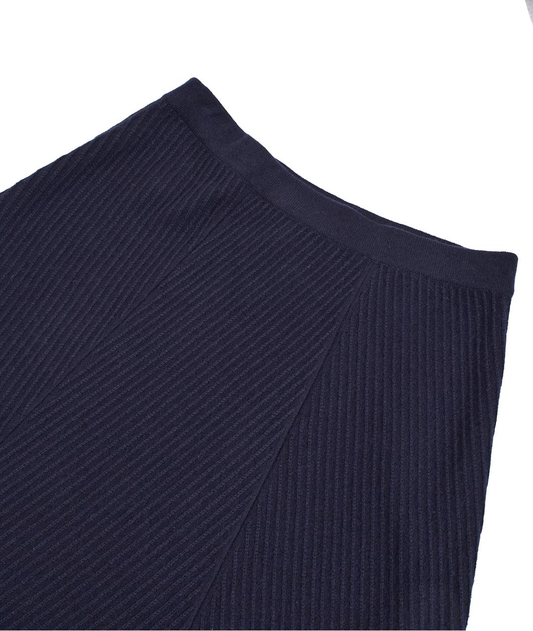 LORO PIANA Синий кашемировый костюм с юбками, фото 4