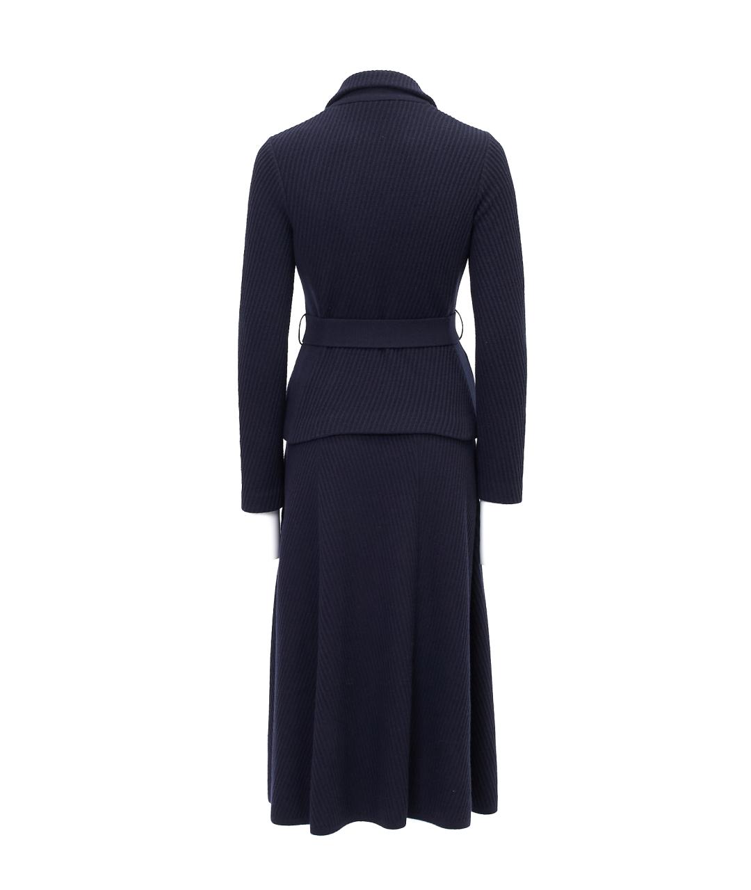 LORO PIANA Синий кашемировый костюм с юбками, фото 2