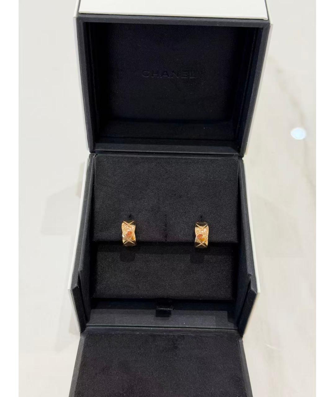 CHANEL Золотые серьги, фото 2