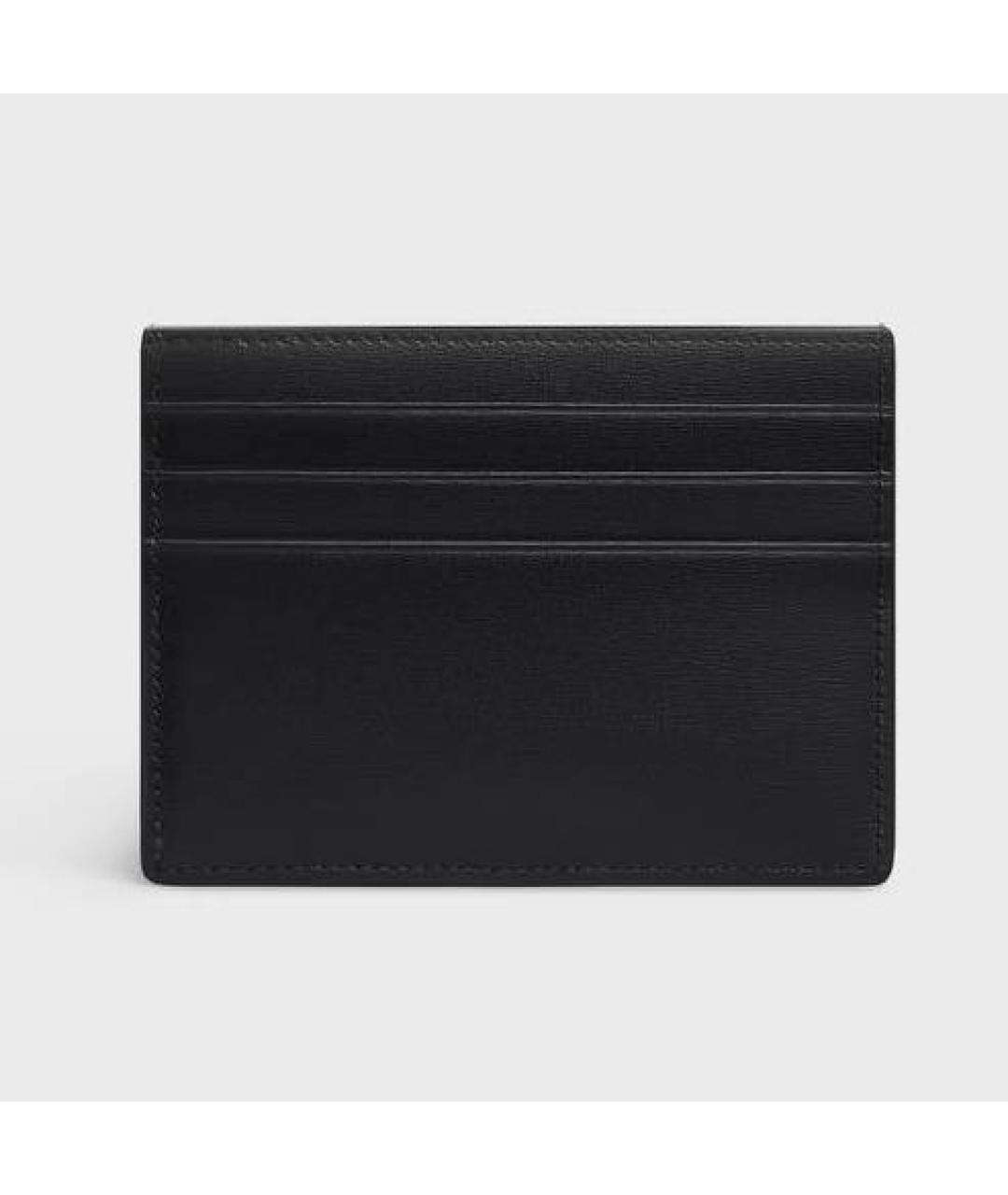 CELINE Черный кожаный кардхолдер, фото 2