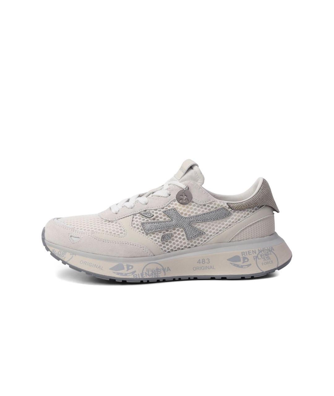 PREMIATA Белые текстильные кроссовки, фото 7