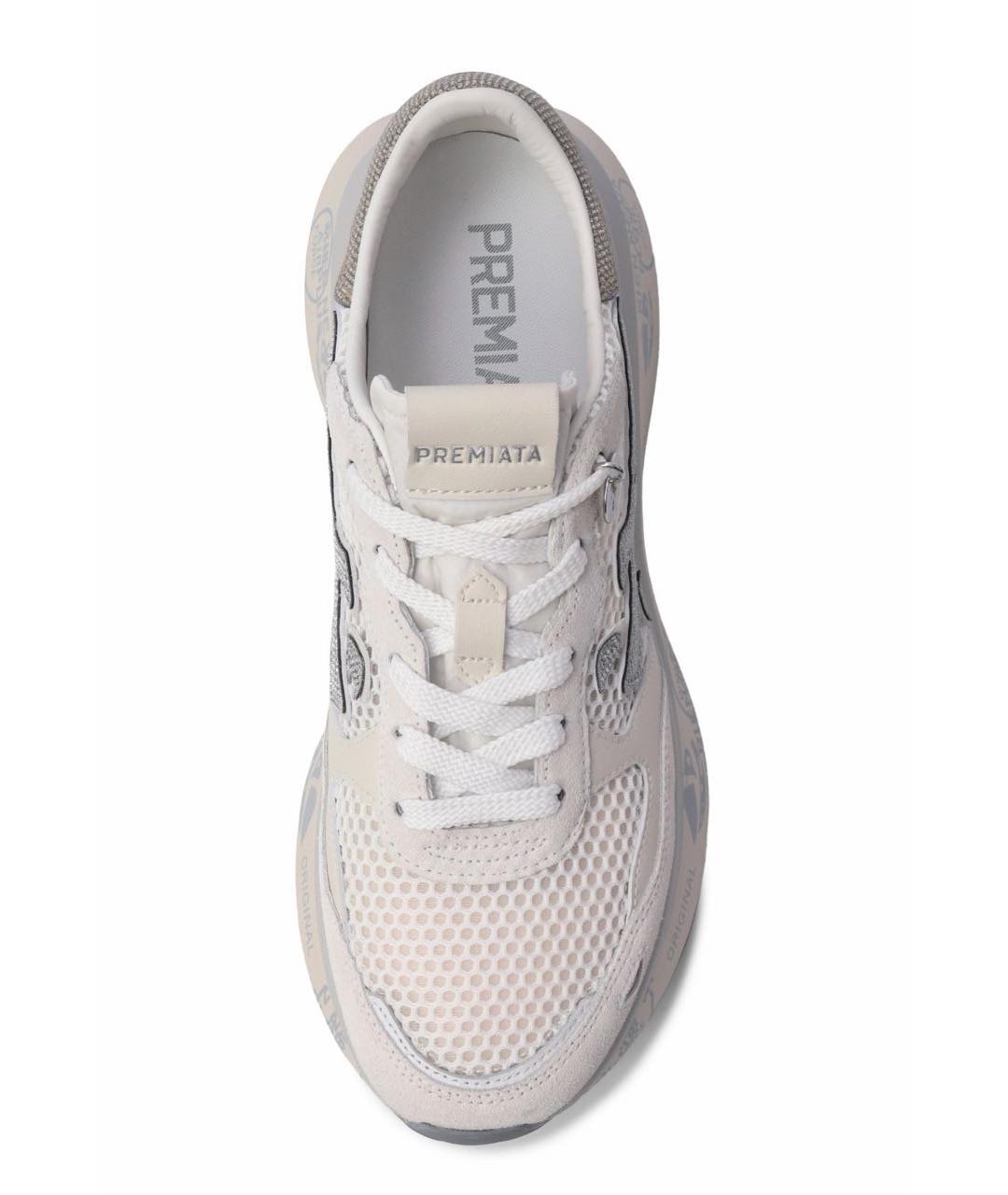 PREMIATA Белые текстильные кроссовки, фото 3