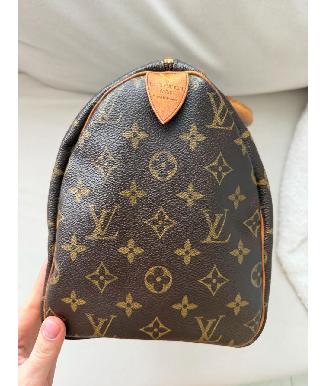LOUIS VUITTON Коричневая сумка с короткими ручками, фото 2