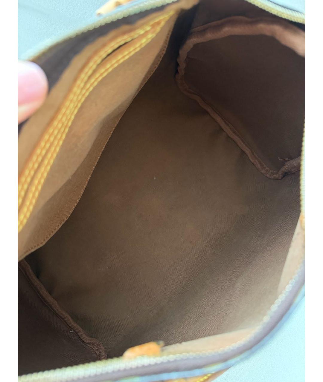 LOUIS VUITTON Коричневая сумка с короткими ручками, фото 4