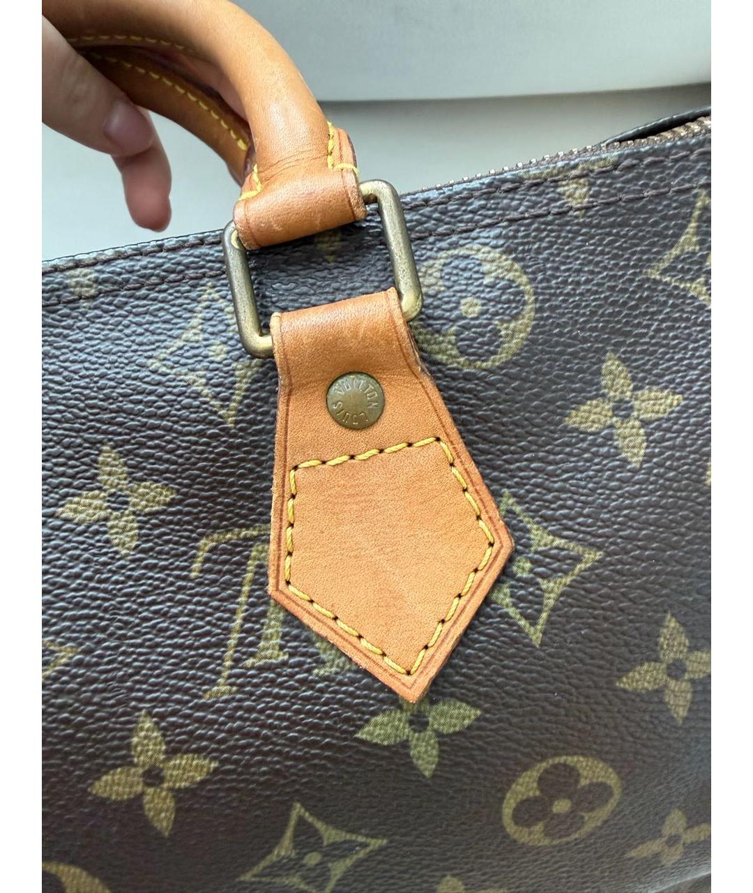 LOUIS VUITTON Коричневая сумка с короткими ручками, фото 8