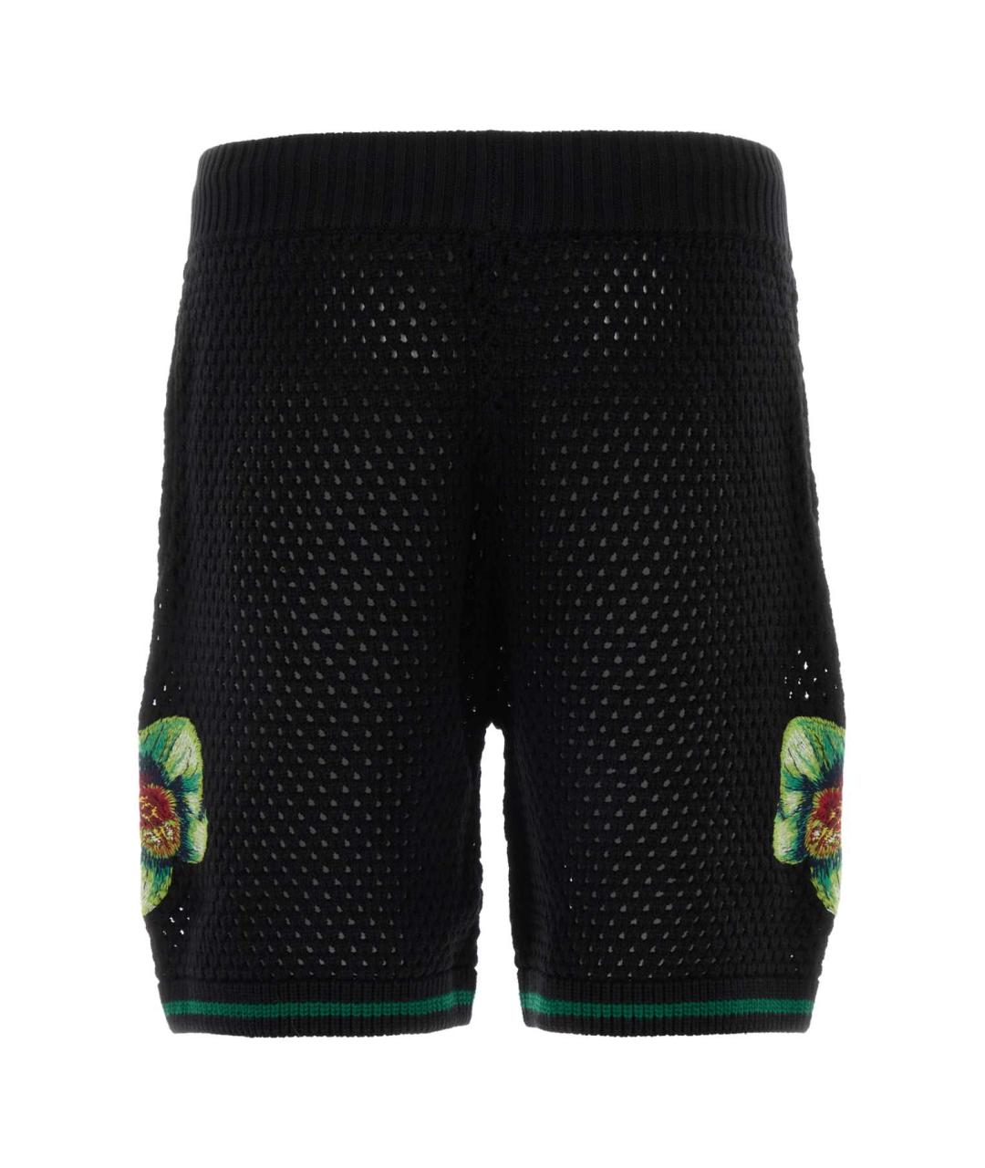 CASABLANCA Черные хлопковые шорты, фото 2