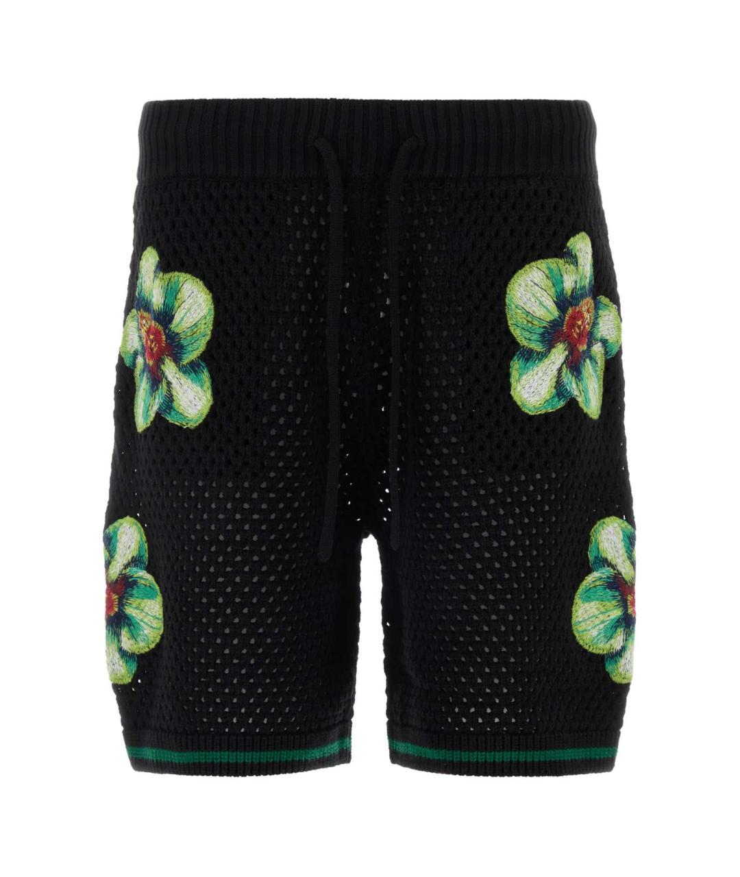 CASABLANCA Черные хлопковые шорты, фото 1