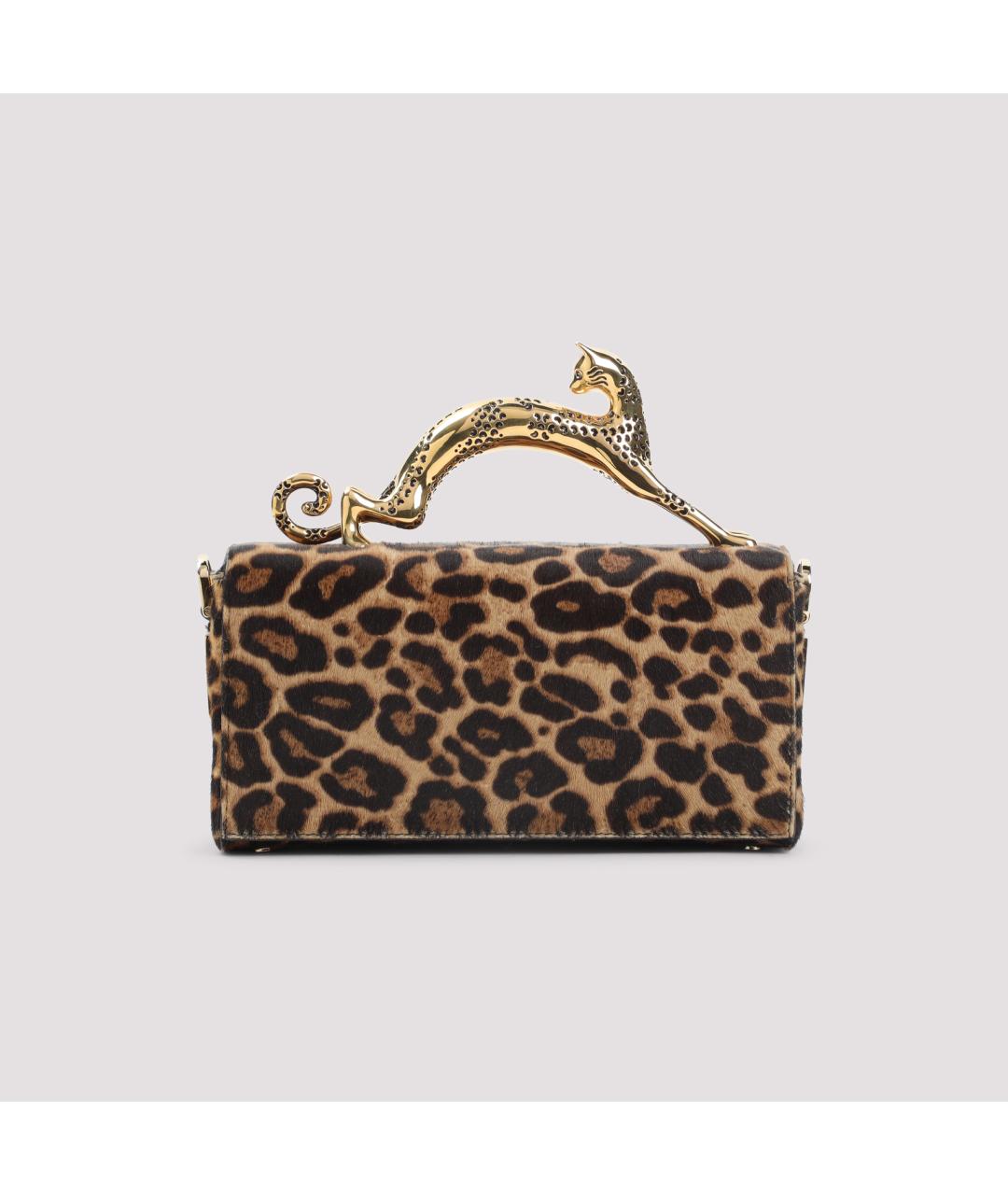 LANVIN Коричневая кожаная сумка через плечо, фото 3