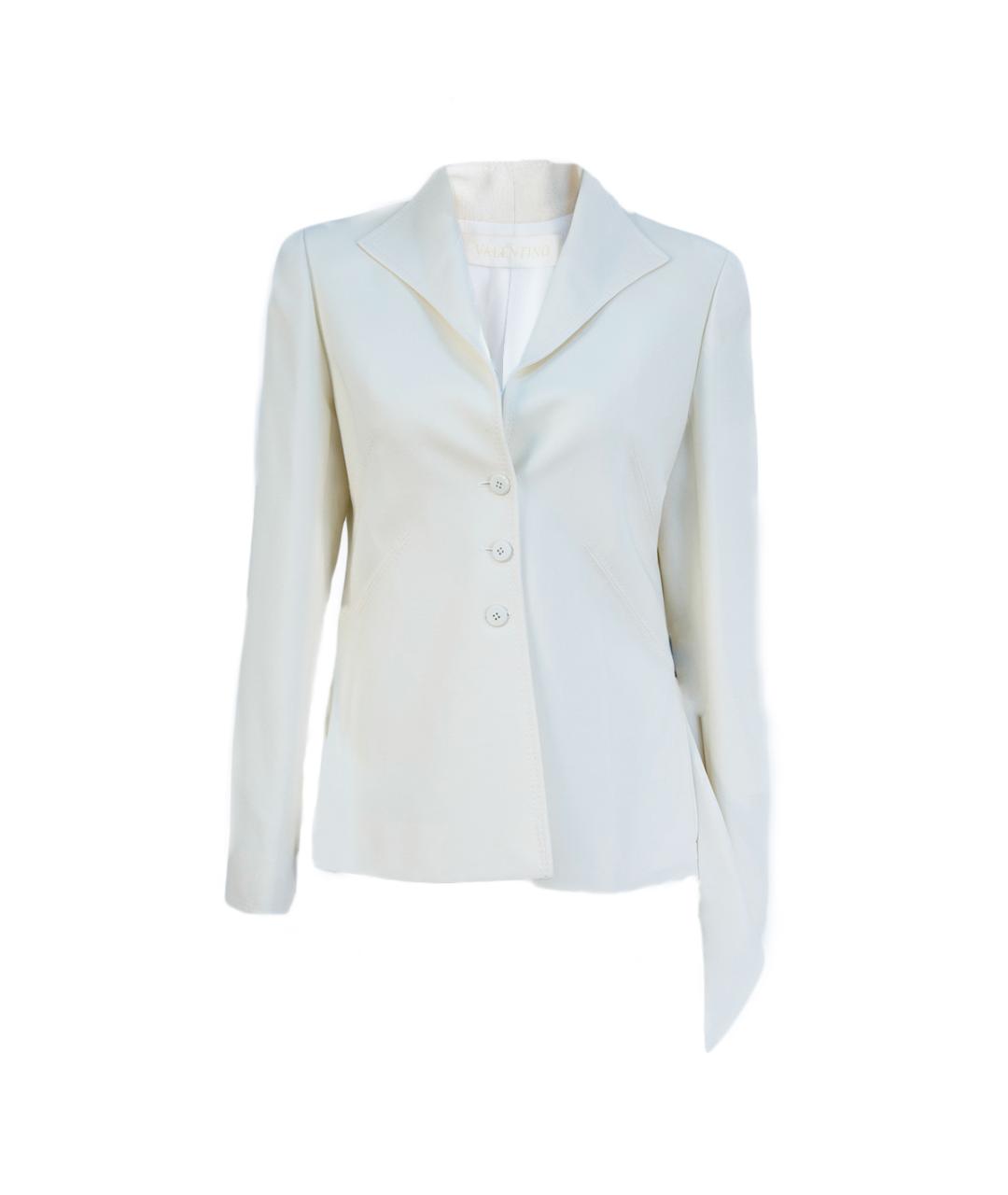 VALENTINO Белый шерстяной жакет/пиджак, фото 1